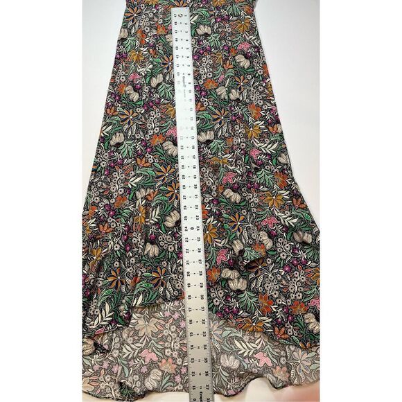 TOPSHOP Long Sleeve Dress Black Floral Paisley Mid-Maxi Length US Size 6 NEW WT! - Picture 8 of 11